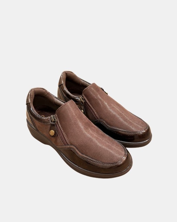 Zapatos Bajos Mujer Amarpies Marrón 31033