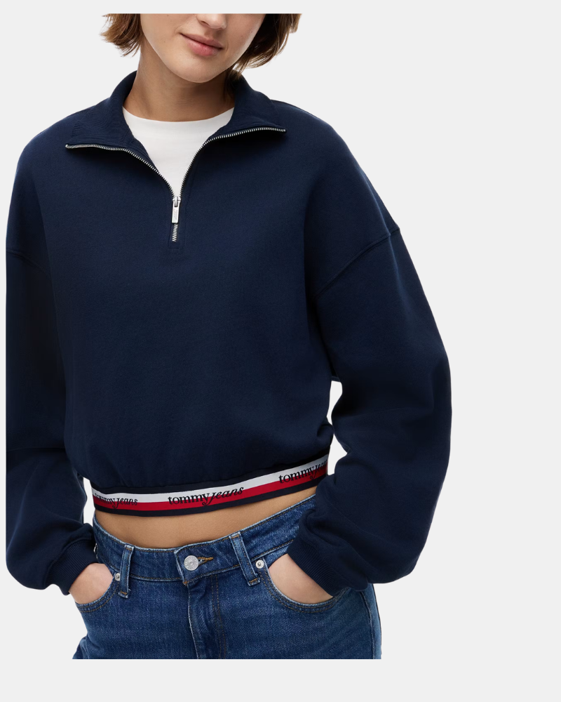 Sweatshirts de manga comprida para mulher TOMMY HILFIGER Azul DW0DW23144C1G