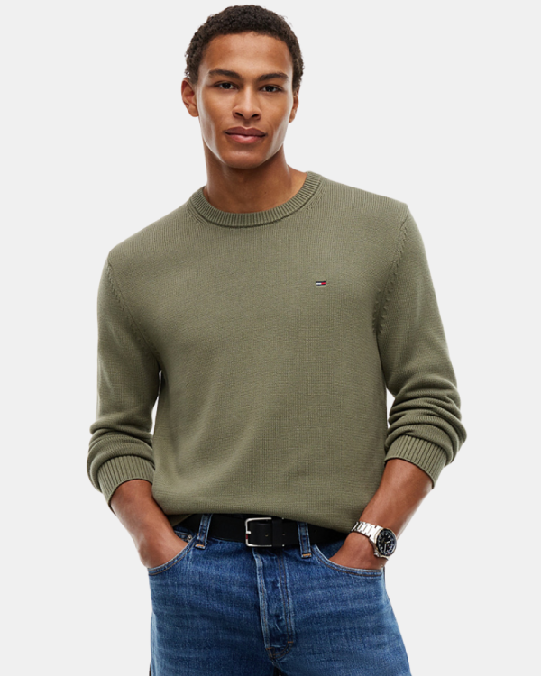 Jersey Manga larga Hombre TOMMY HILFIGER Verde DM0DM21787M04