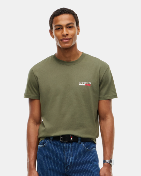 Camisetas Manga corta Hombre TOMMY HILFIGER Verde DM0DM23716M04