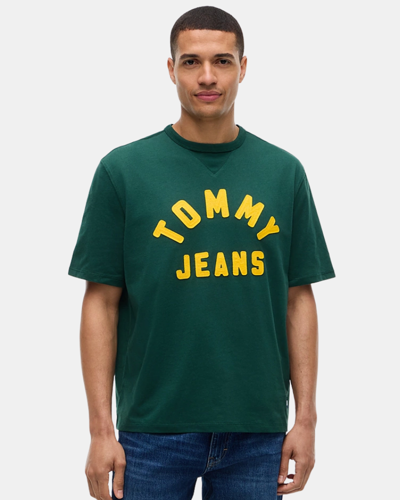 Camisetas Manga curta Homem TOMMY HILFIGER Verde DM0DM23544MBM