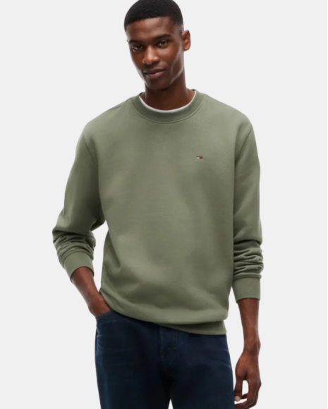 Sweatshirts de manga comprida para homem TOMMY HILFIGER Verde DM0DM20741M04