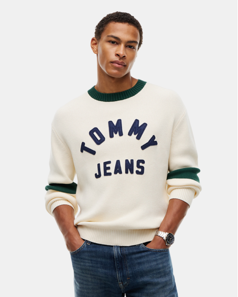 Jersey Manga larga Hombre TOMMY HILFIGER Beige DM0DM23567AEF