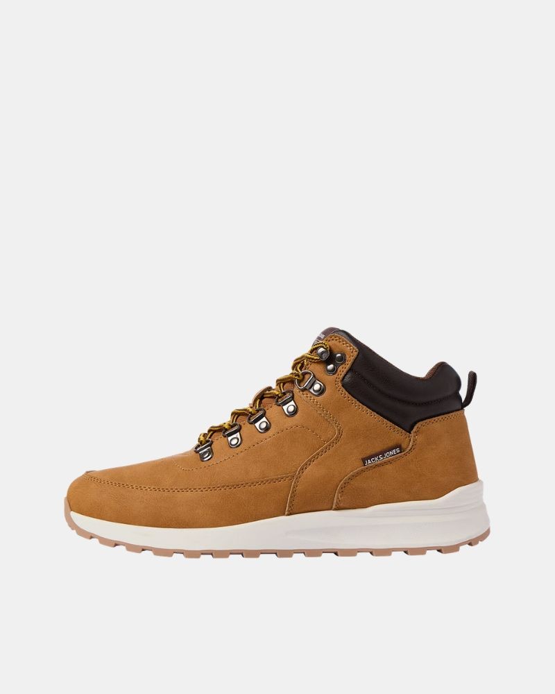 Sapatos Botins Baixos Altos Homem JACK AND JONES Castanho 12301199 WEATON