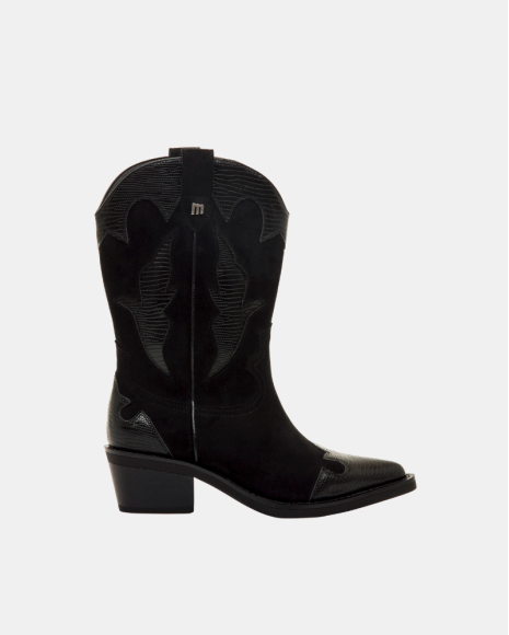Botines Cowboy Mujer MUSTANG Negro 56371