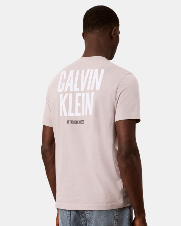 Camisetas de manga curta para homem CALVIN KLEIN bege LV04RH816GQCF