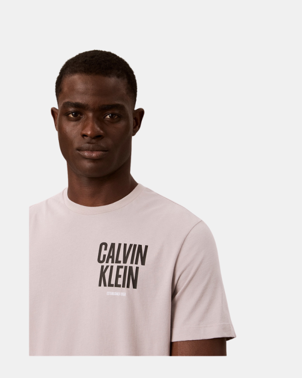 Camisetas de manga curta para homem CALVIN KLEIN bege LV04RH816GQCF
