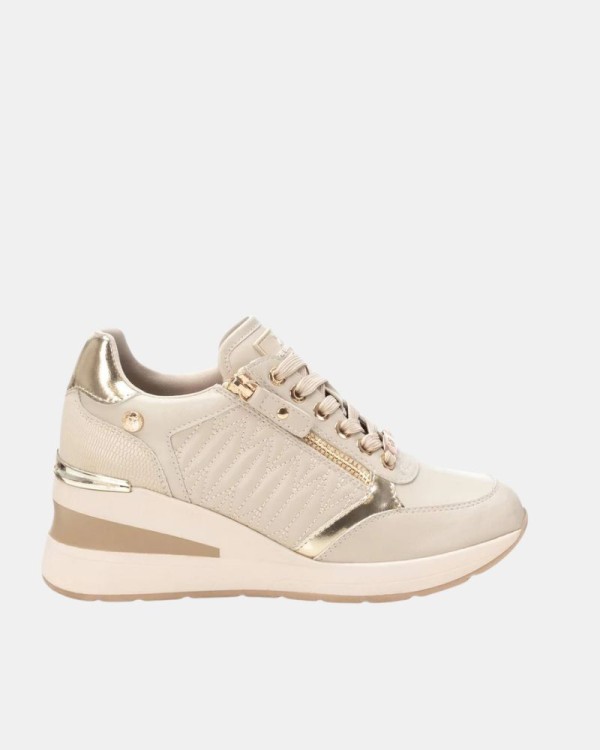 Zapatillas Bajas Mujer XTI Beige 143071