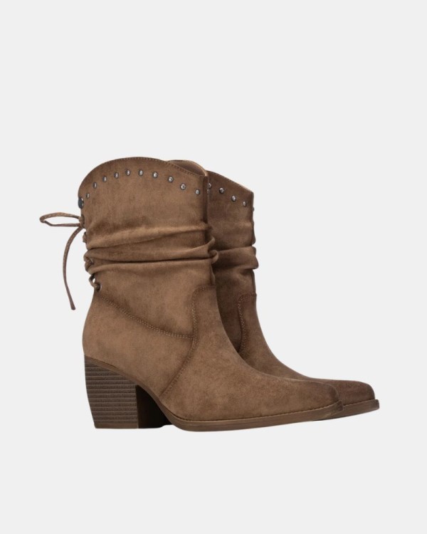 Botines Altos Mujer REFRESH Taupe 176255