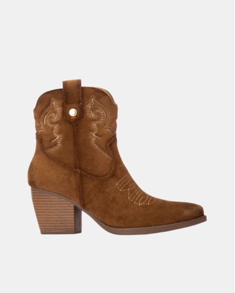 Botines Cowboy Bajos Mujer REFRESH Marrón 173014