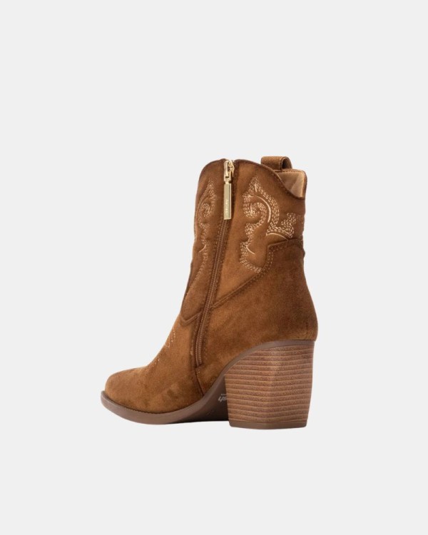 Botines Cowboy Bajos Mujer REFRESH Marrón 173014
