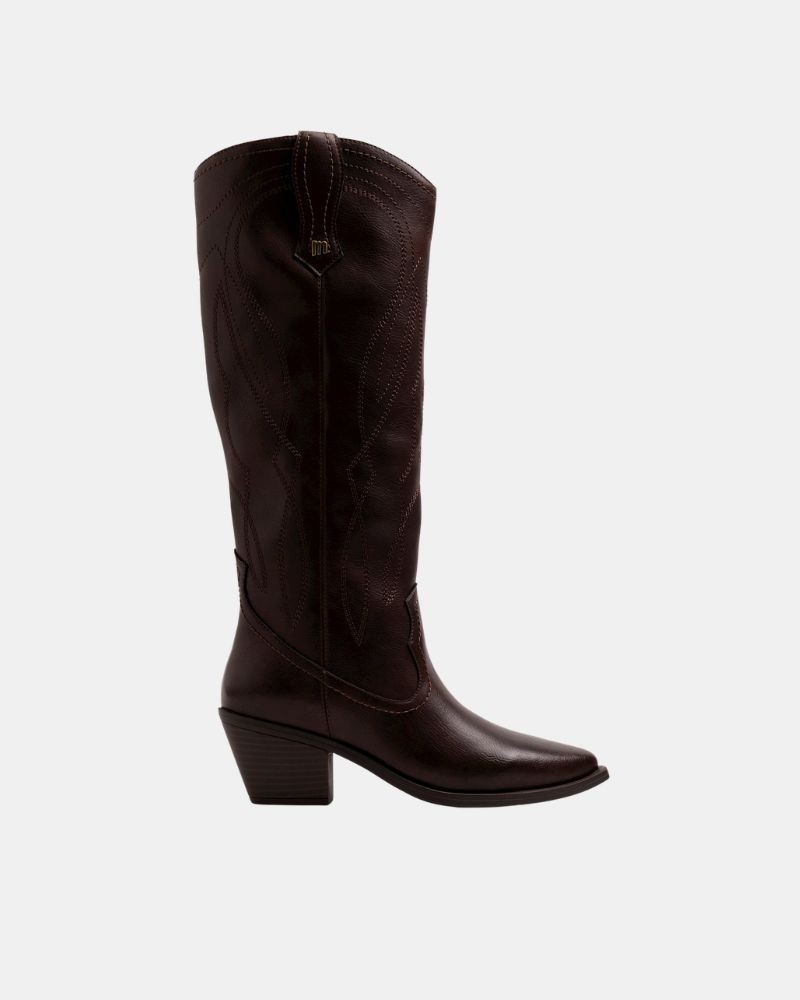 Botas Altas Cowboy Mulher MUSTANG Castanho 55349