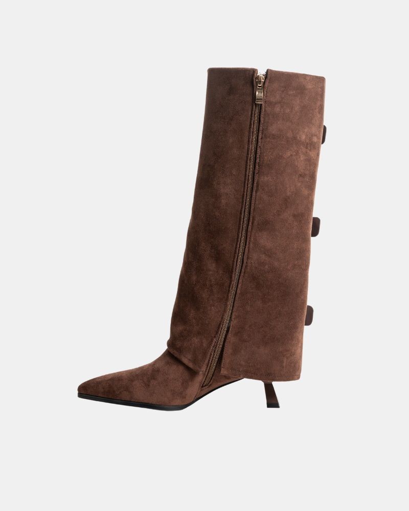 Botas Altas Mulher RockAway Castanhas 84755