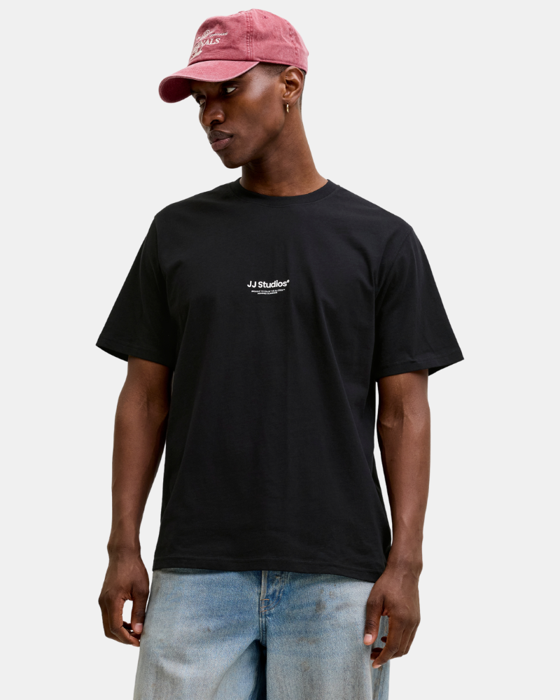 Camisetas de manga curta para homem JACK AND JONES Preto 12278787 SOHO