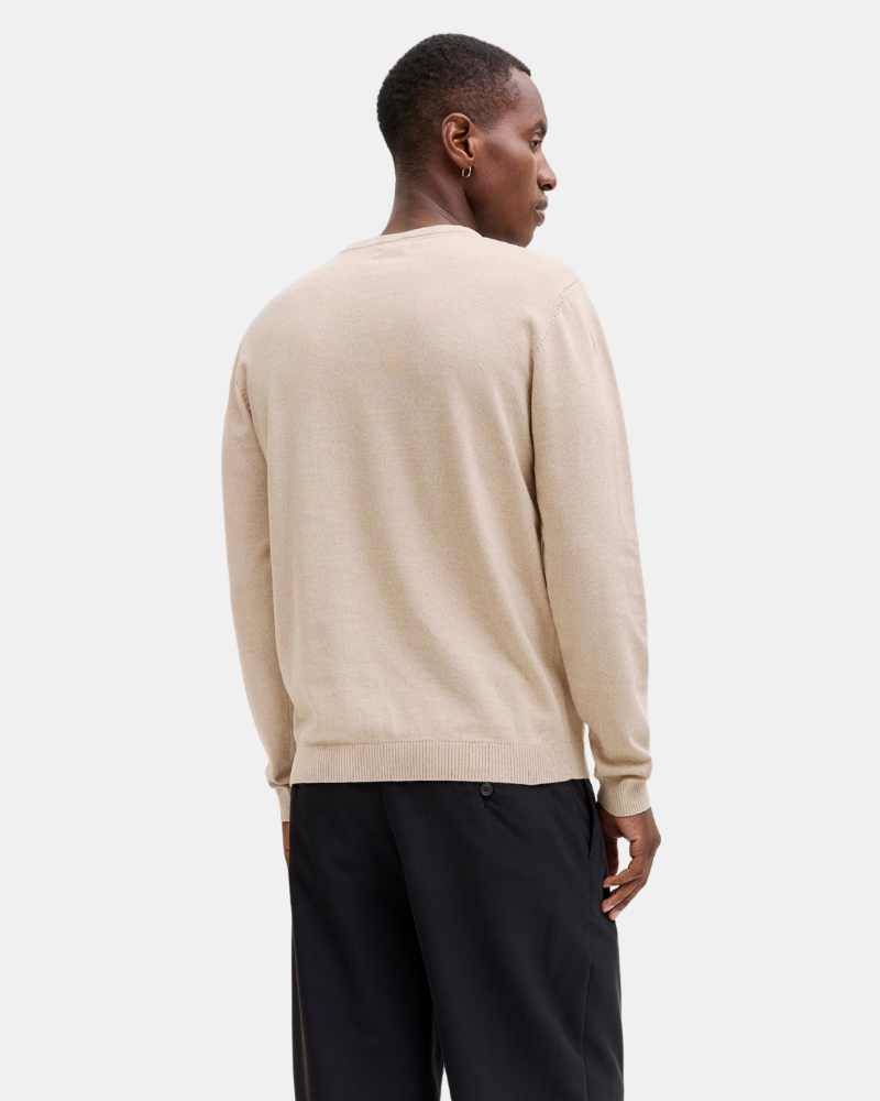 Camisola de manga comprida Homem JACK AND JONES Bege 12137190 BASIC
