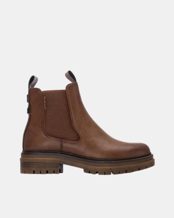 Botines Chelsea Bajos Mujer REFRESH Taupe 172921