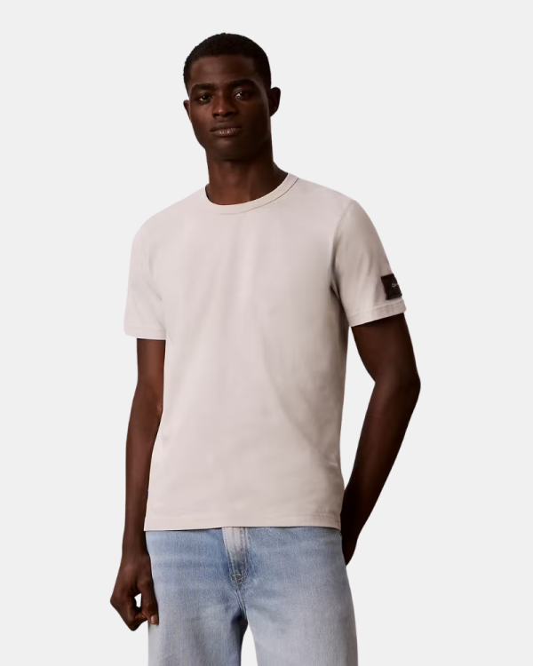 Camisetas de manga curta Homem CALVIN KLEIN Taupe LV04RJ206GPDJ