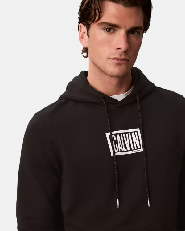 Camisola com capuz para homem CALVIN KLEIN Preto LV04RH246GUB1