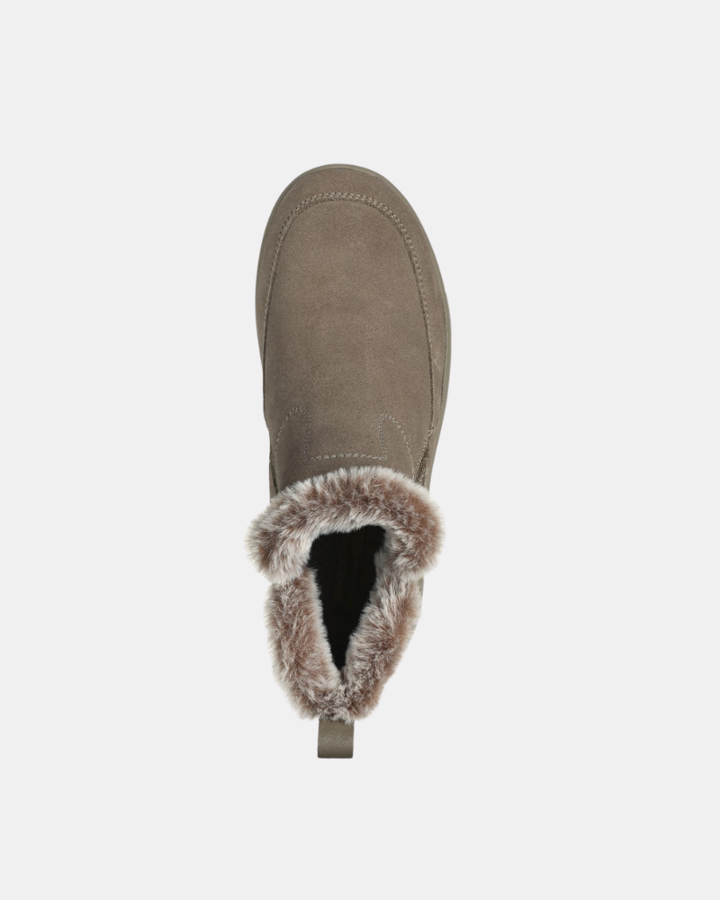 Botins com pelo baixos Mulher SKECHERS Bege 167862 AJUSTE RELAXADO