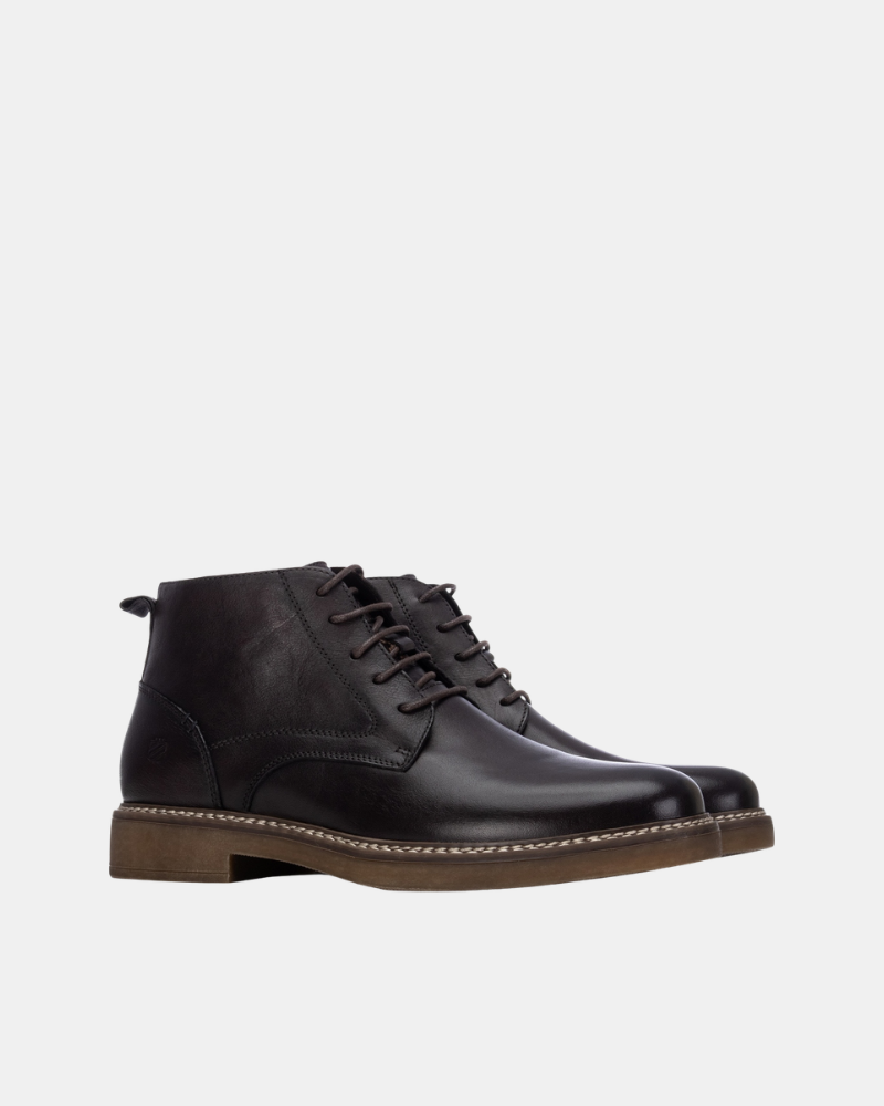 Botins Chelsea Baixos Homem Castanho 164202