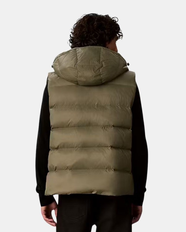 Casacos Colete Homem CALVIN KLEIN Verde LV04RG514GLDY