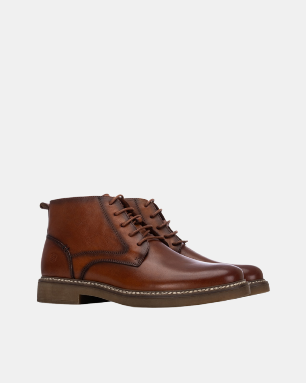 Botins Chelsea Baixos Homem Castanho 164202
