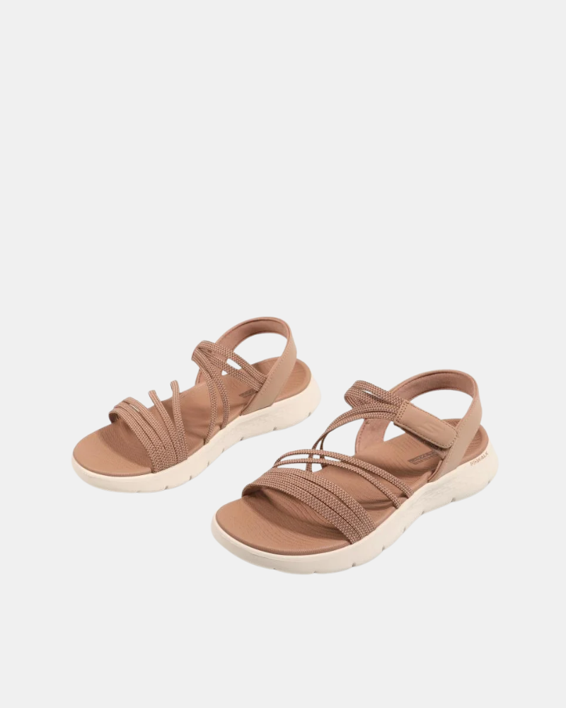 Sandalias Abiertas Mujer SKECHERS Taupe 141473 GO WALK FLEX