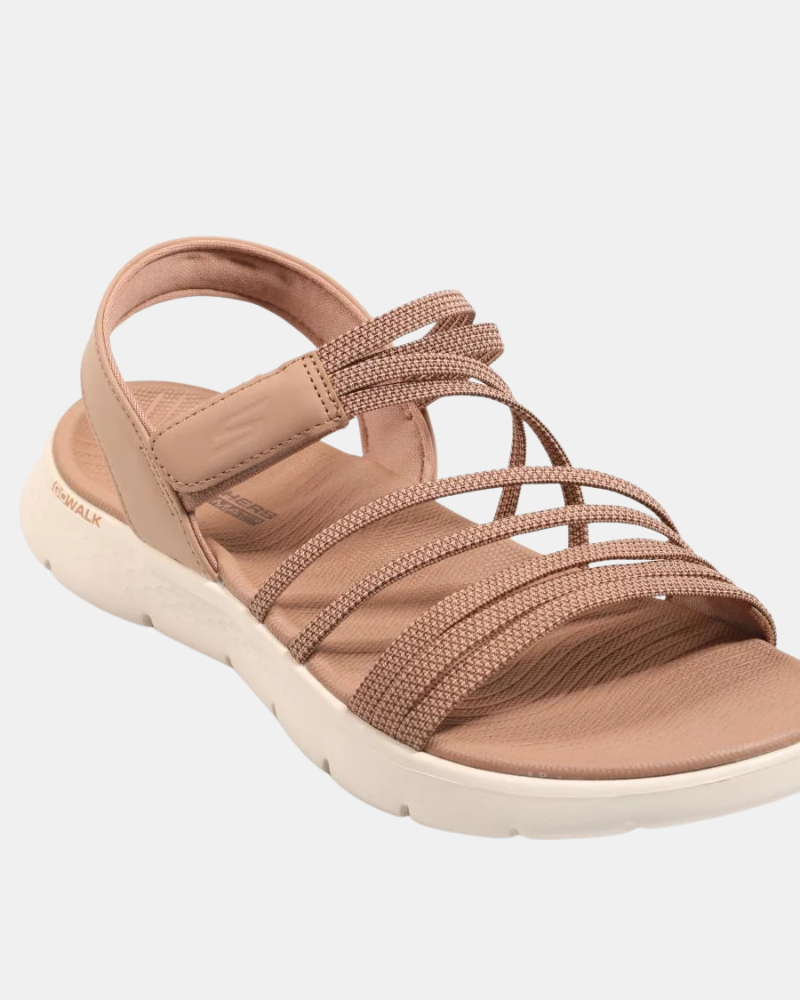 Sandalias Abiertas Mujer SKECHERS Taupe 141473 GO WALK FLEX