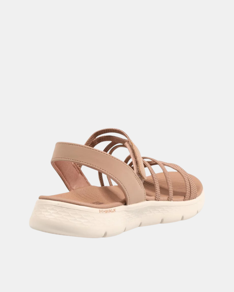 Sandalias Abiertas Mujer SKECHERS Taupe 141473 GO WALK FLEX