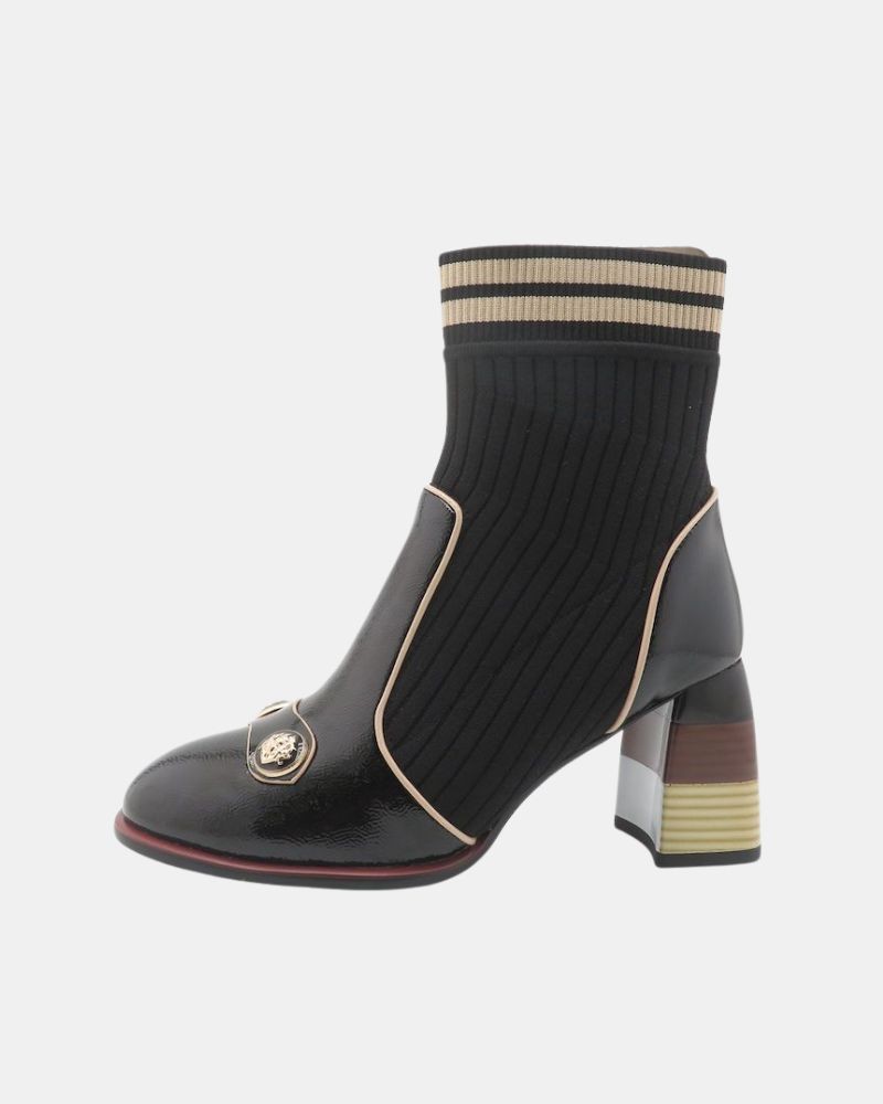 Botins Baixos Mulher RockAway Preto 84683