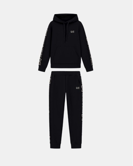 Calças Jaqueta Sweat com Capuz Fato de Treino Mulher EA7 Preto 7W000789 AF18880