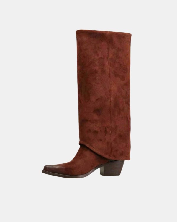 Botas Altas Cowboy Mulher RockAway Castanhas 85075