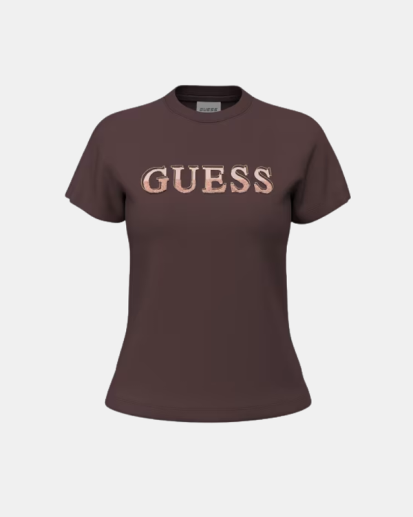 Camisetas Manga corta Mujer GUESS Marrón V6BI06 K6273
