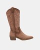 Botas Altas Cowboy Mulher REFRESH Taupe 173085