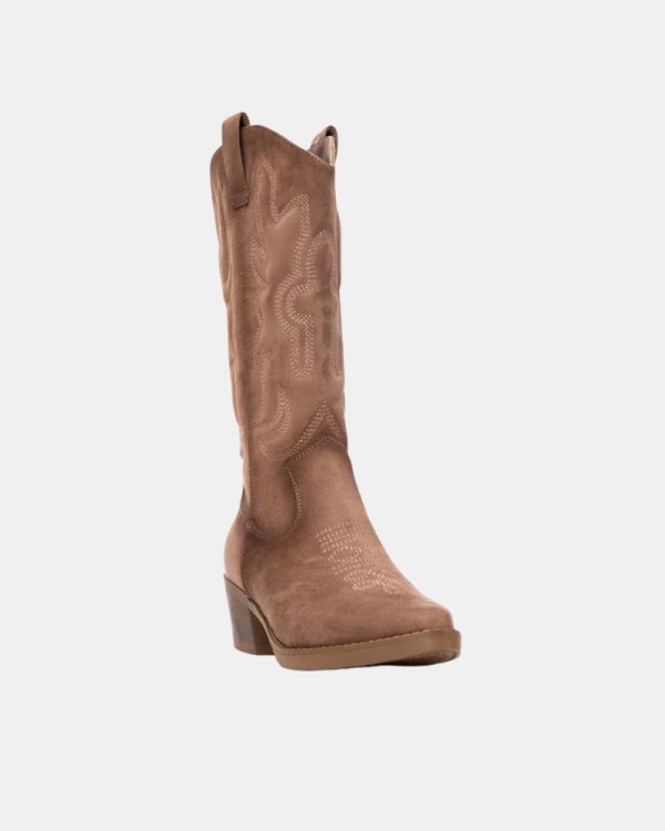 Botas Altas Cowboy Mujer REFRESH Taupe 173085