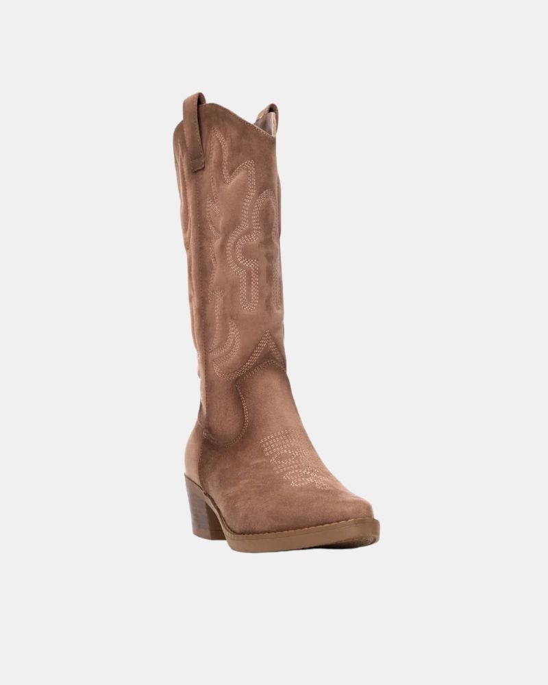 Botas Altas Cowboy Mujer REFRESH Taupe 173085
