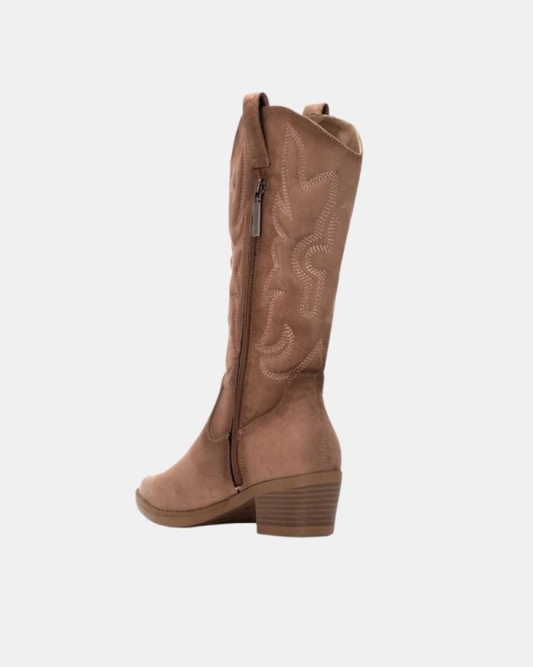 Botas Altas Cowboy Mujer REFRESH Taupe 173085
