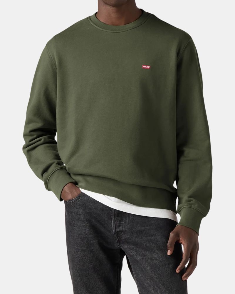 Camisola sem capuz Homem LEVIS Verde 000GZ 0010 ORIGINAL HM CREW