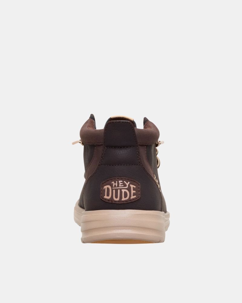 Botins baixos para homem HEY DUDE castanho 42051 WALLY MID CLASSIC