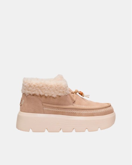 Botas De pelo Bajas Mujer HEY DUDE Beige 45638 AUSTIN EDGE LOUNGE