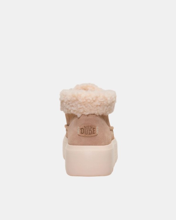 Botas baixas de pelo para mulher HEY DUDE Bege 45638 AUSTIN EDGE LOUNGE