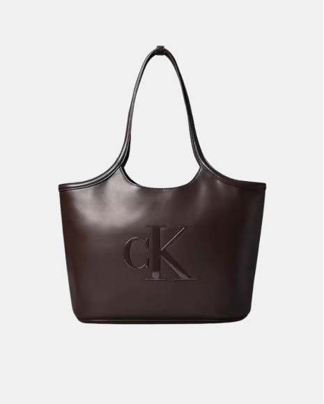 Mala Shopper Mulher CALVIN KLEIN Castanho LV04F3562GBAL