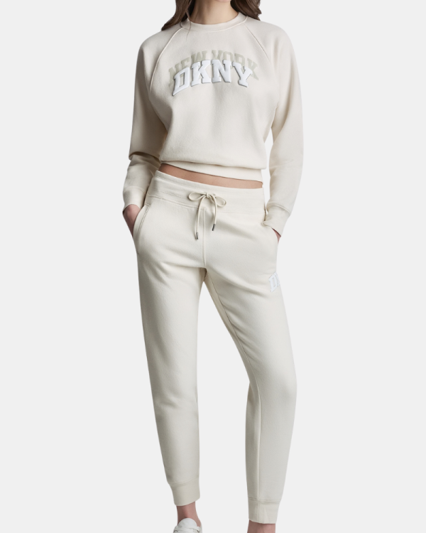 Pantalones Chándal Mujer DKNY Beige DP6P3896