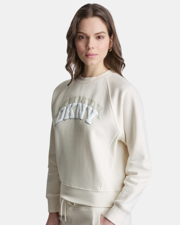 Sudaderas Manga larga Mujer DKNY Beige DP6T1755