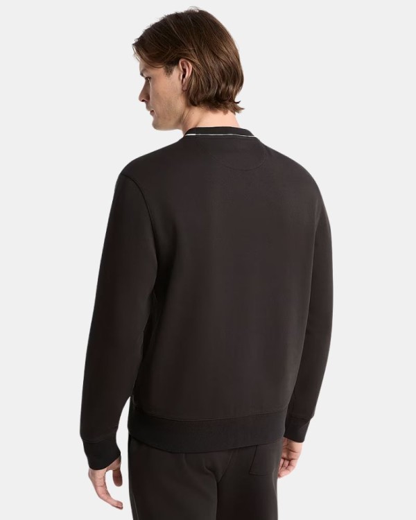 Sweatshirts sem capuz para homem MICHAEL KORS Preto CT652G25MF LOGÓTIPO GOLA CANELADA