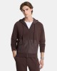 Camisolas com capuz para homem MICHAEL KORS castanho CF552Q55MF com fecho integral