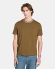 T-shirts de manga curta para homem MICHAEL KORS Castanho CS652SN19P LOGO RIB