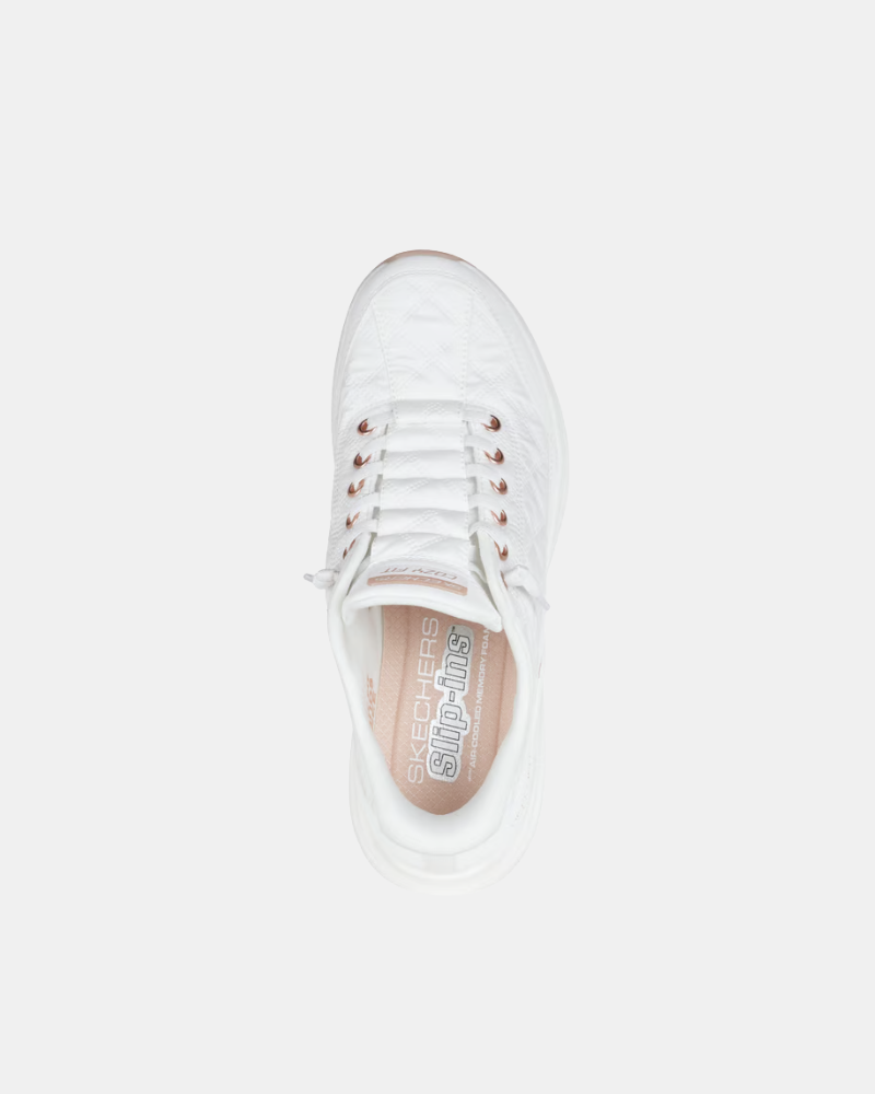 Ténis Fascite plantar Mulher SKECHERS Branco 150413 SLIP INS