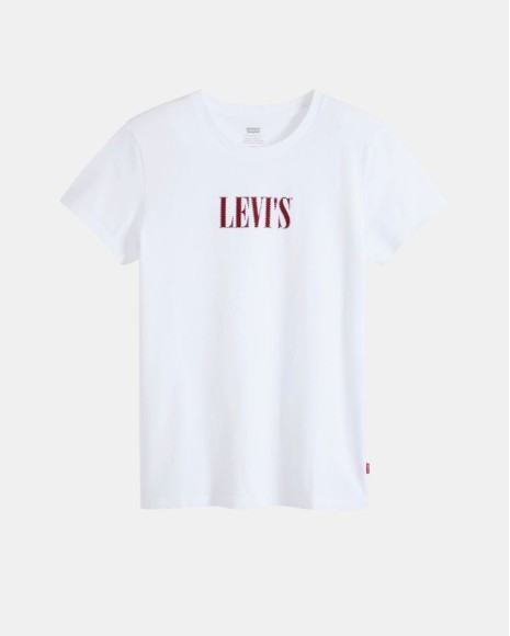 Camisetas Manga Curta Mulher LEVIS Branco 17369 3493 THE PERFECT TEE