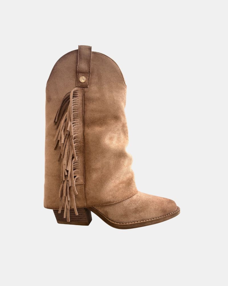 Botas Altas Cowboy Mujer XTI Beige 146104
